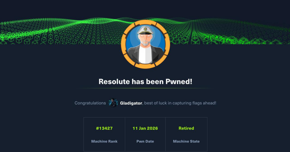 Resolute HackTheBox Machine